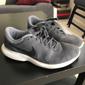 Nike Revolution 4 Gray sneakers. Size 12
